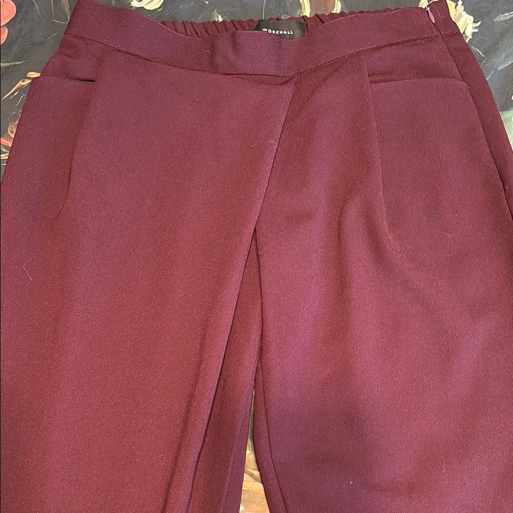 WORKHALL Burgundy Women's Pants
